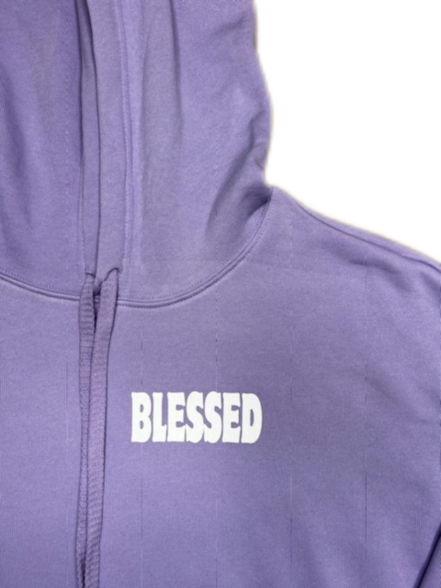 BLESSED hoodie in dark lavender