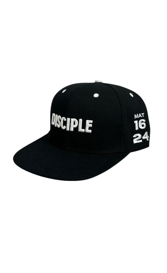 DISCIPLE Snapback Hat - Black and White