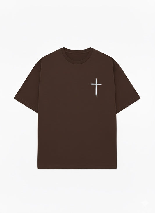 God Never Fails Oversized TShirt BROWN