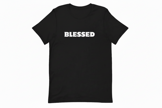BLESSED black and white TSHIRT