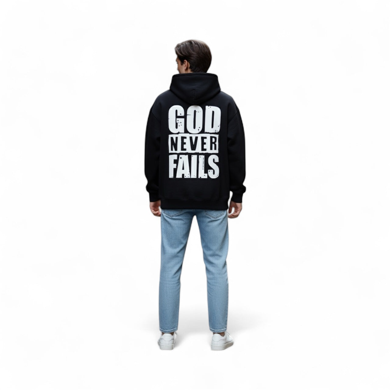 God Never Fails Hoodie BLACK