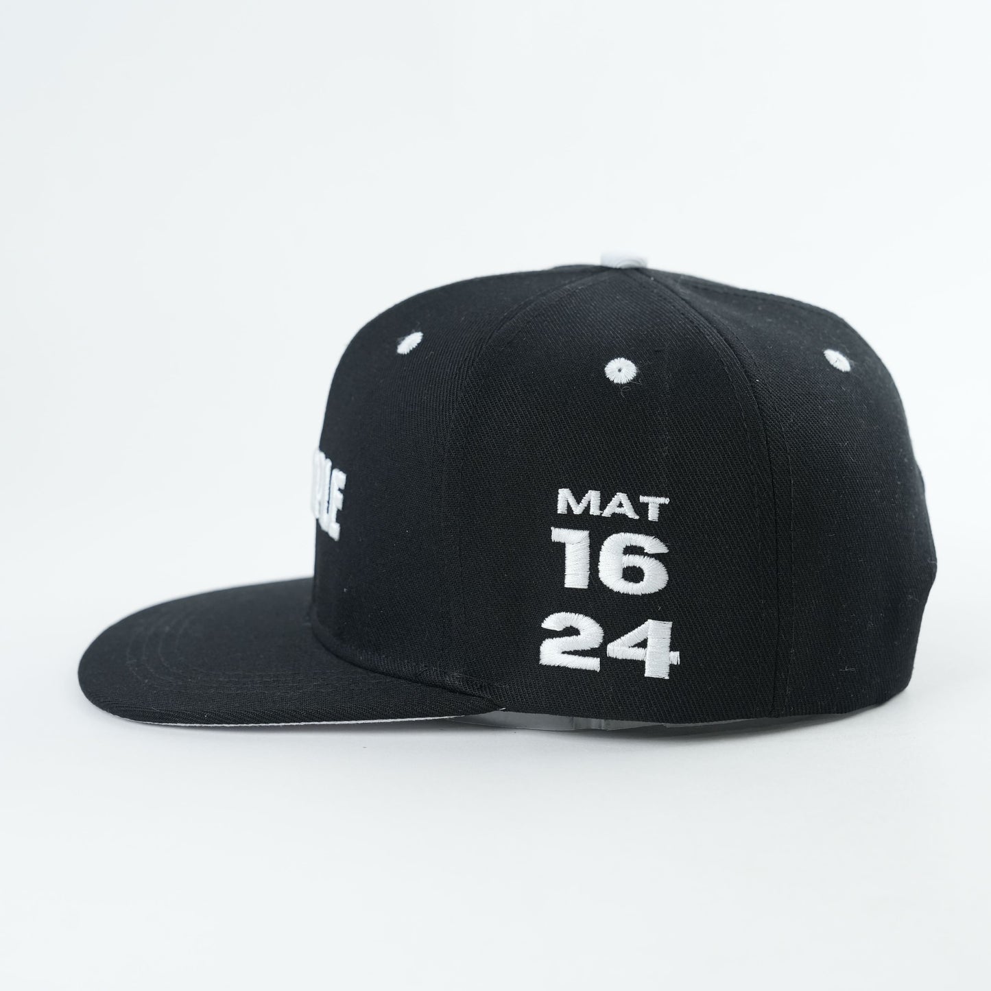 DISCIPLE Snapback Hat - Black and White