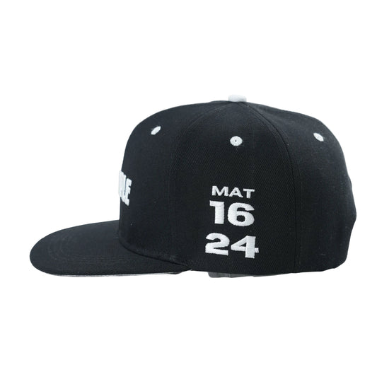 DISCIPLE Snapback Hat - Black and White