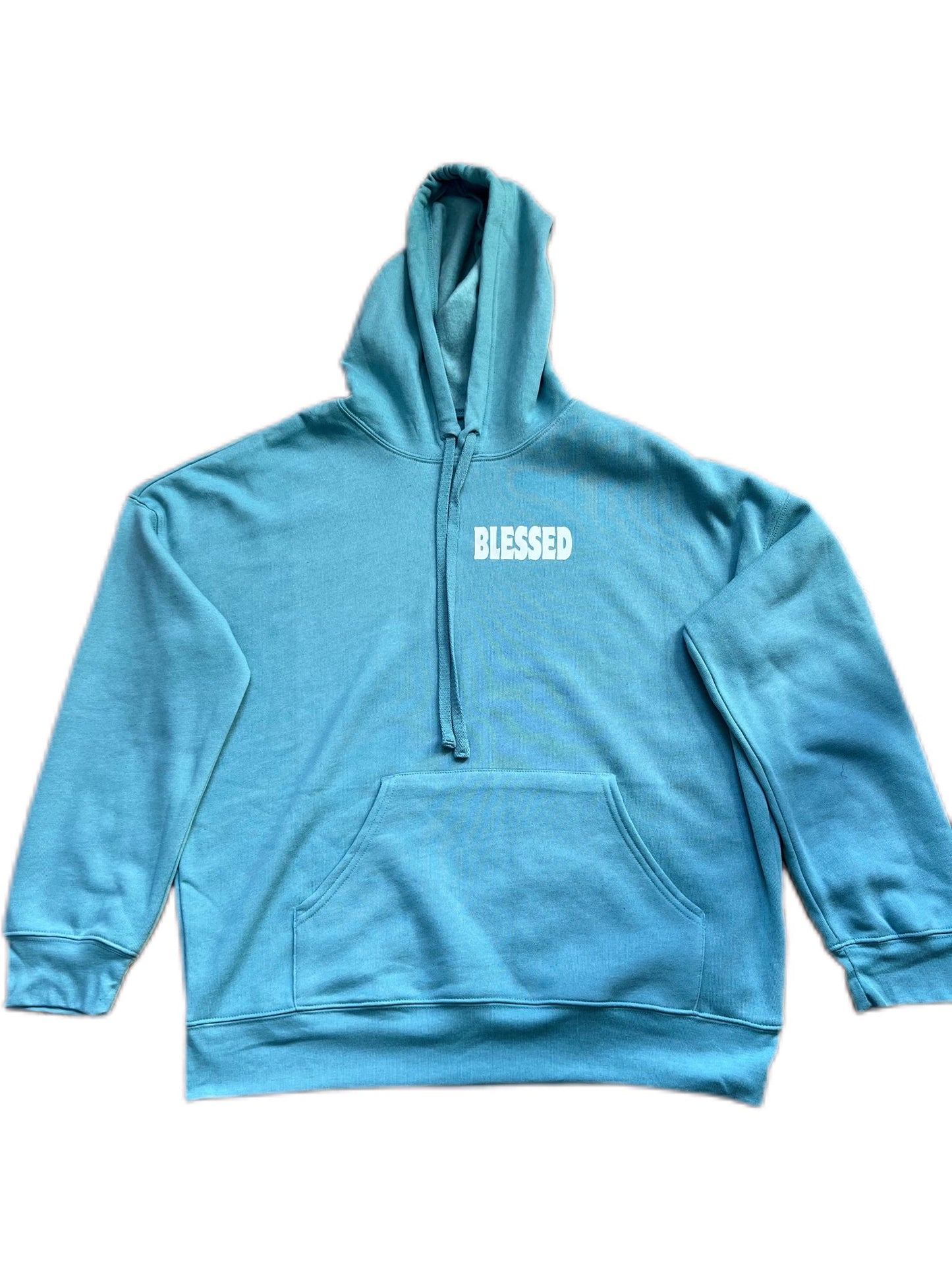 BLESSED hoodie in heather blue