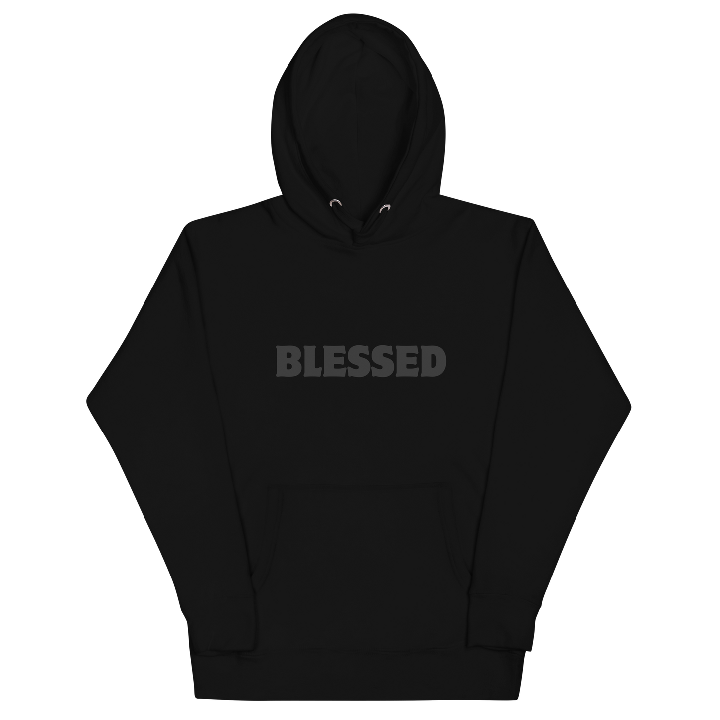 BLESSED hoodie Black on Black