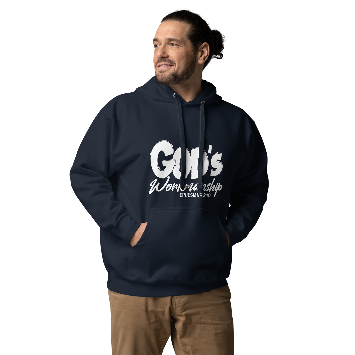 God's Workmanship Hoodie in Navy Blue