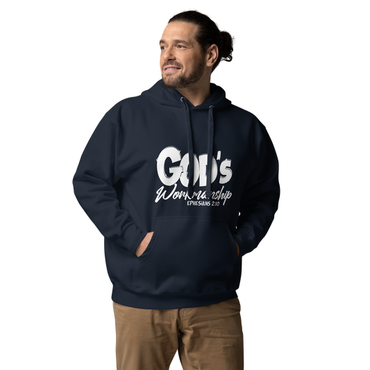 God's Workmanship Hoodie in Navy Blue