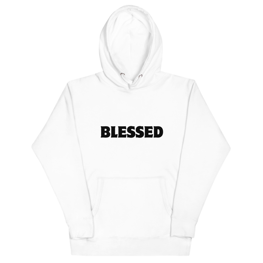 BLESSED hoodie in White