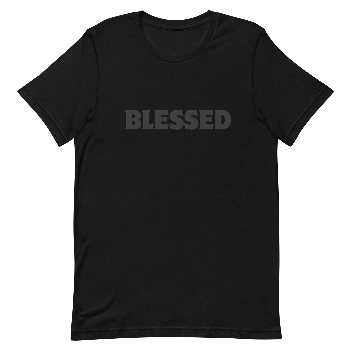 BLESSED black on black TSHIRT