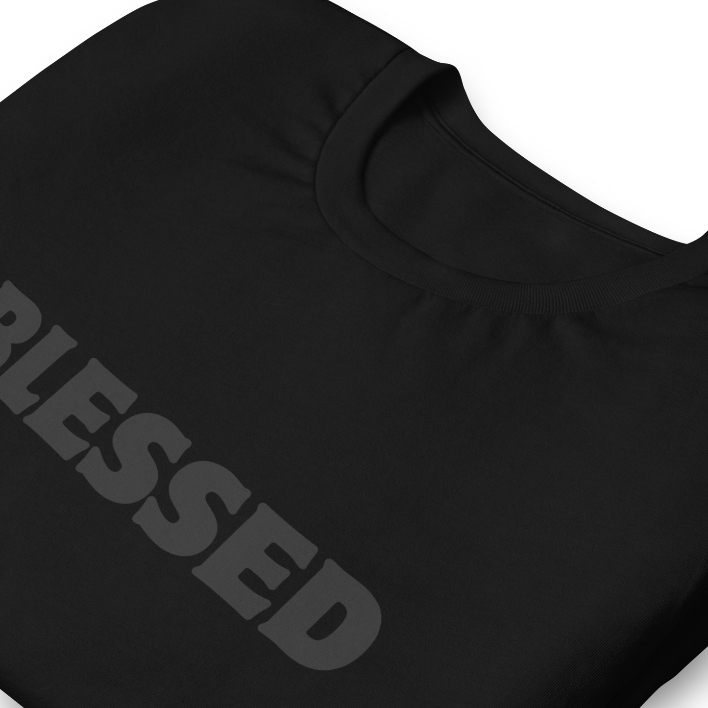 BLESSED black on black TSHIRT