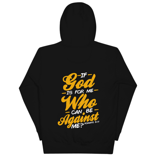 "If God is for me..." Black Hoodie