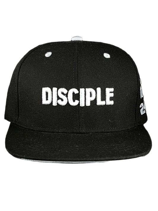 DISCIPLE Snapback Hat - Black and White