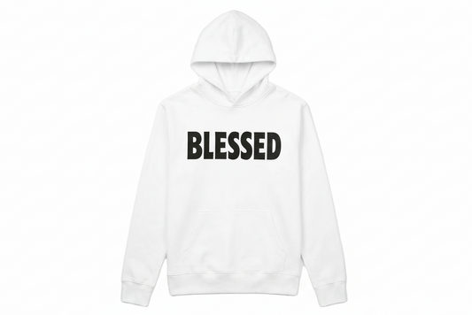 BLESSED hoodie in White