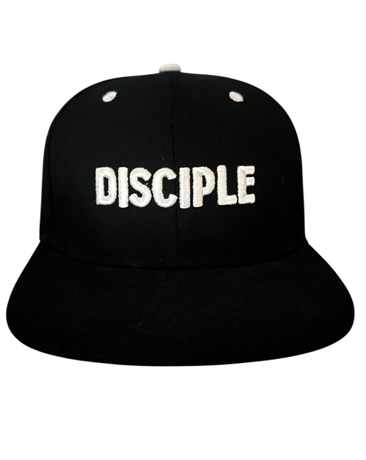DISCIPLE Snapback Hat - Black and White