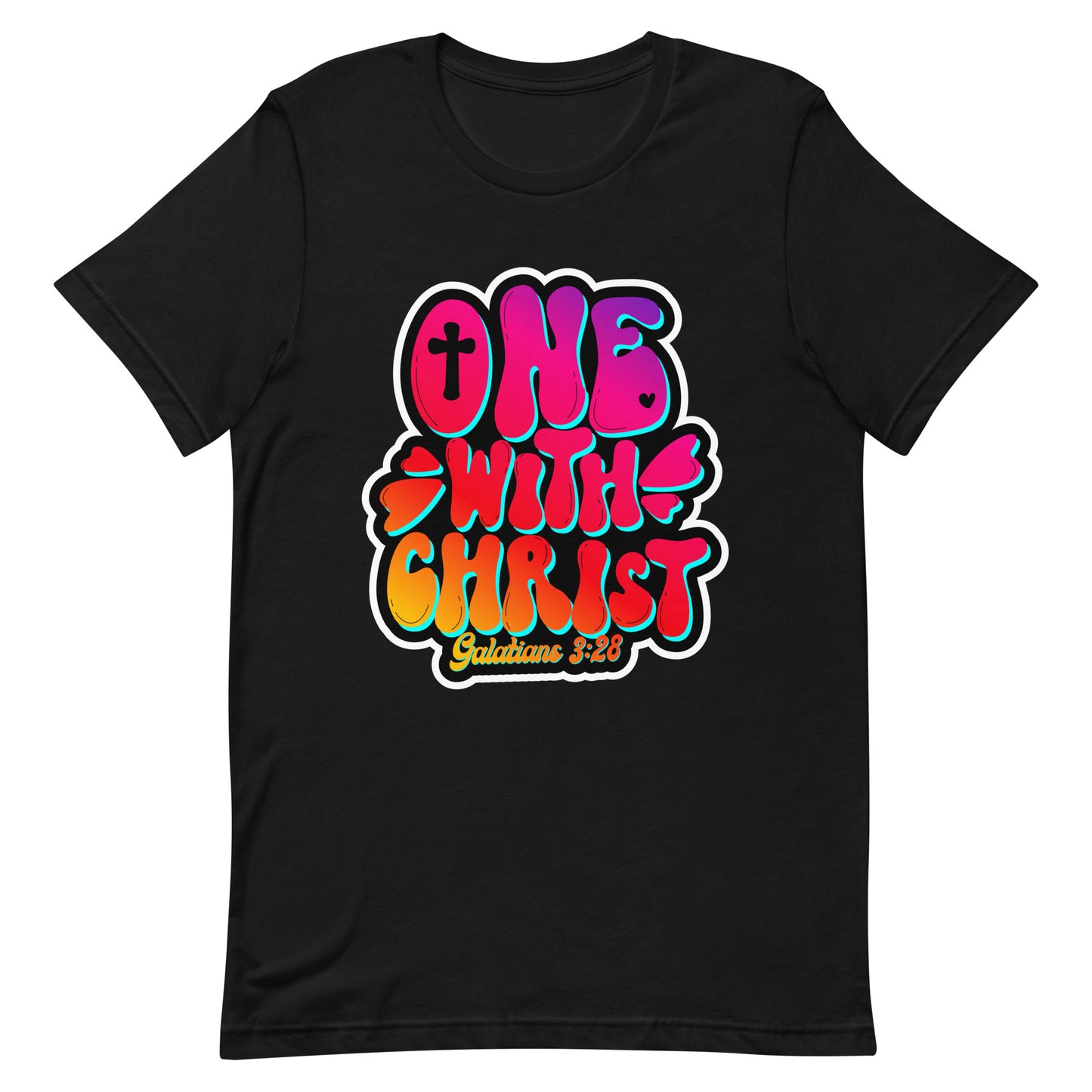 "One with Christ" black tshirt